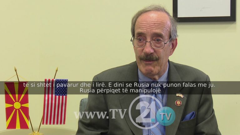 KONGRESMENI ELIOT ENGEL PËR TV21, DUAM TË SIGUROHEMI QË NDIKIMET RUSE JANË LARG BALLKANIT