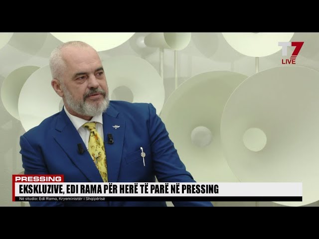 T 7-Edi Rama për Ramush Haradinajn: Ka gënjyer derrçe kur tha se i kam bërë presion ta heqë taksën (video nga minuta 1.30.00)